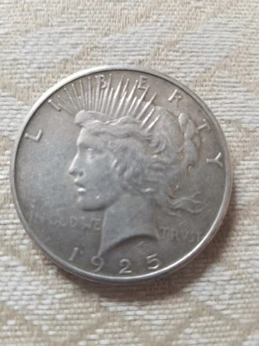 1925 PEACE FINE SILVER DOLLAR CIRCULATED