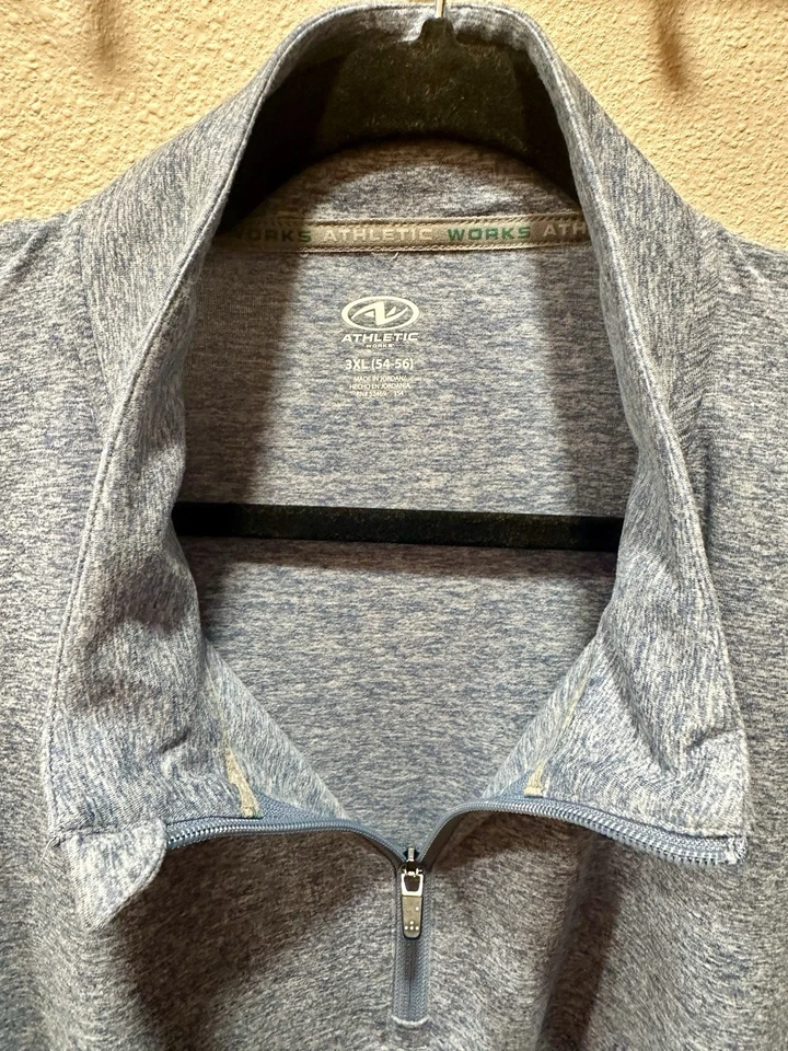 Athletic Works DriWorks lightweight Zip Up Jacket 3XL (54-56) Blue NEW WITH TAGS - Image 4 of 4