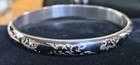 Sterling 925: Vintage; Estate Sterling Silver Siam Bangle Womens Bracelet 14.07g — photo 5
