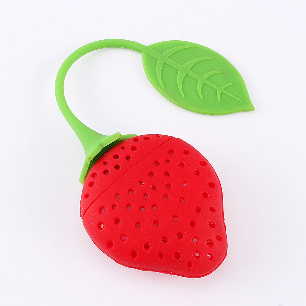¸Silicone Creative Strawberry Shape Tea Leaf Strainer Herbal Spice Infuser
