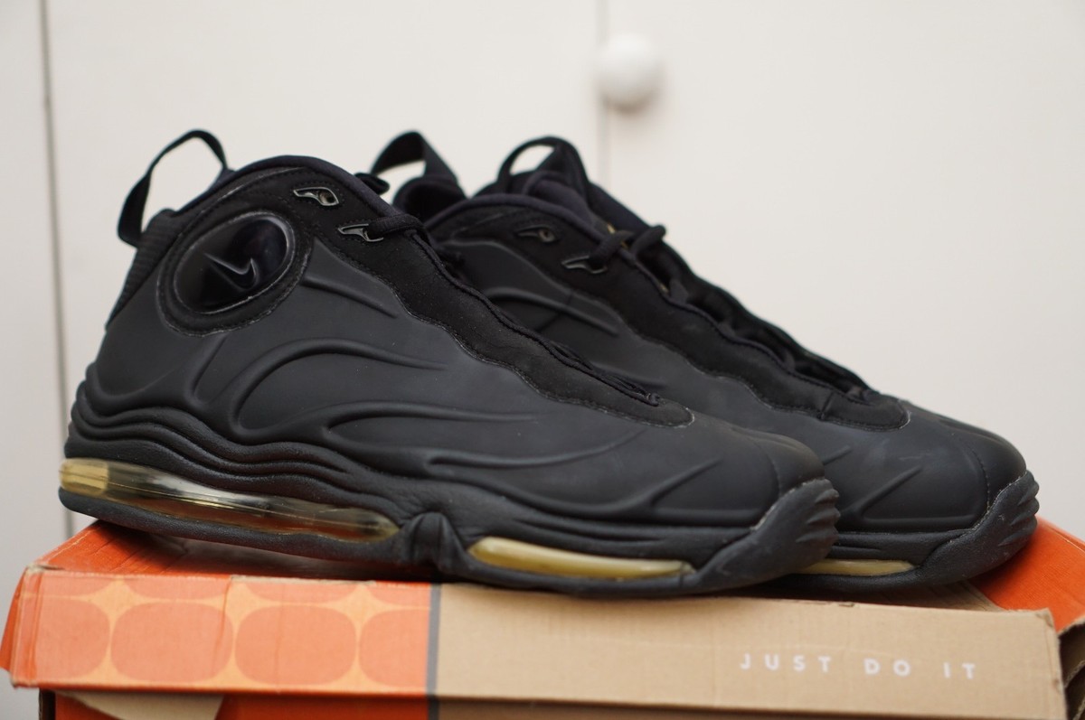 2005 nike total air foamposite max black tim duncan 307717-002 sz
