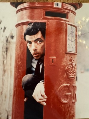 Rowan Atkinson signed handsigniert 10x8 original Foto PRIVATSIGNING 1999 BEAN