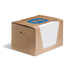 Oil Absorbent Mat Pads 100 Pack Heavyweight 15x20 Inch Oil Only Cleanup