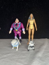 Disney Burger King 1995 Pocahontas Action Figures Etc Lot Of 4