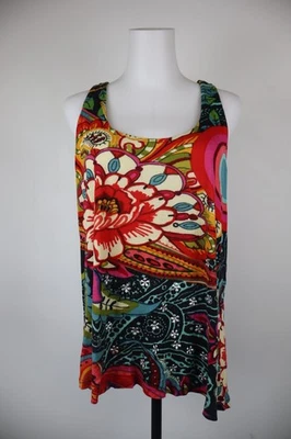Desigual Damen Canotta Maglia ärmellos 2XL Regular Vintage T-Shirt Logo - Bild 1 von 4