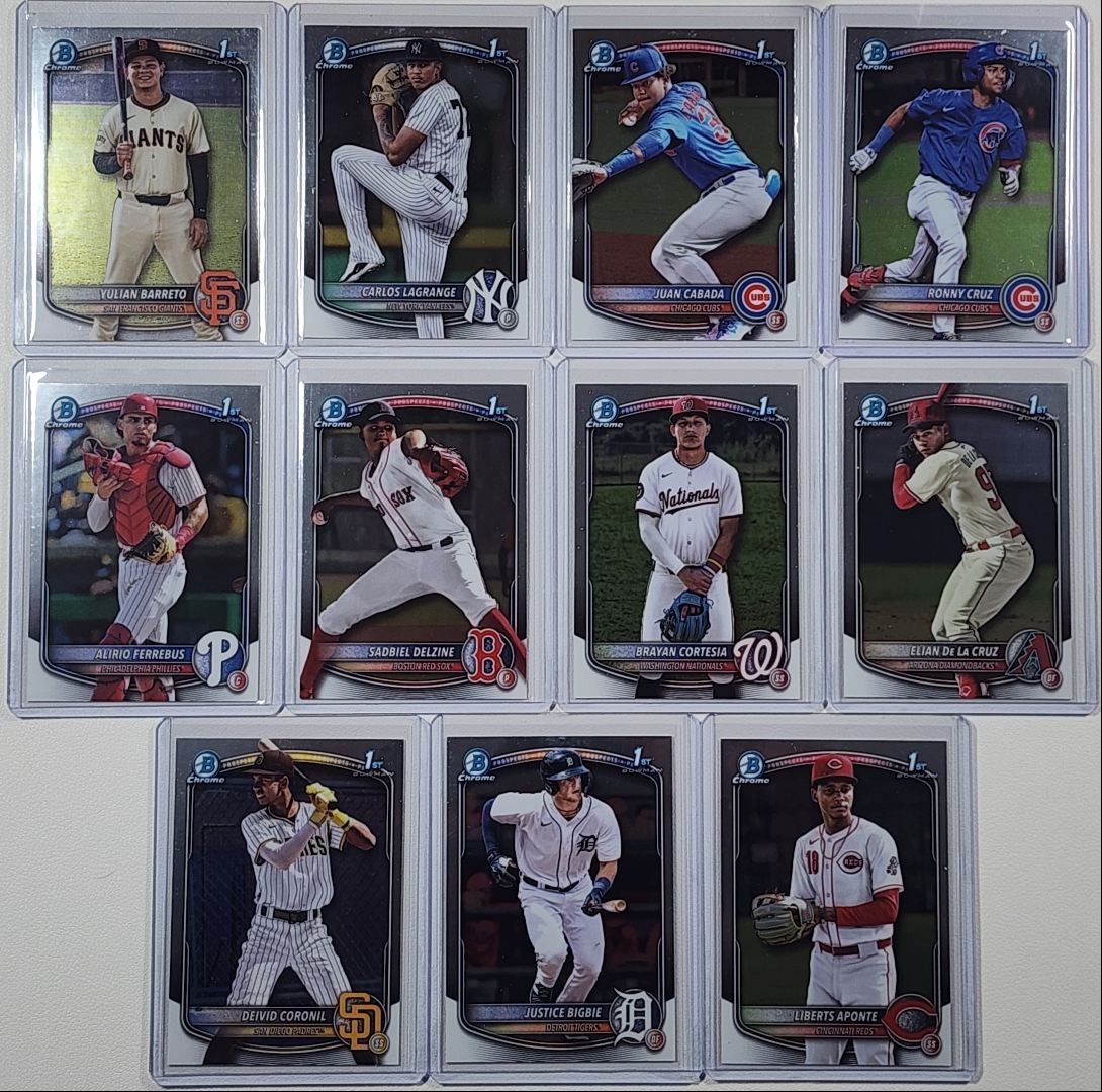 [11] CARLOS LAGRANGE JUAN CABADA 2025 BOWMAN CHROME 1ST BASEBALL Q4860