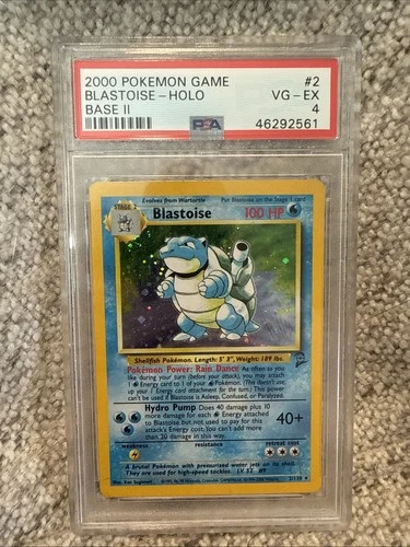 PSA 4 Blastoise 002/102 Base Set 2 II Holo Pokemon Slab
