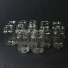 Mixed Lot of 12 Qt Glass Canning Jars Only Ball Kerr Atlas Narrow & Wide Mouth
