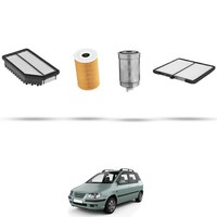 Hoffcar Wartungsset - 4 Filter FüR Hyundai Matrix 1.5 Crdi 81Kw Ab 2008