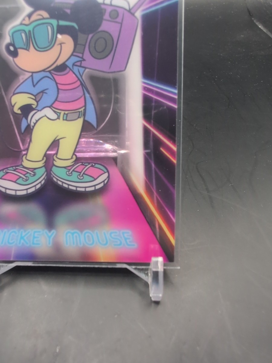 Topps Disney 2026 Neon Mickey Mouse Illuminated Neon Lights Card