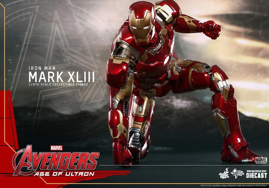 Hottoys Avengers Age of Ultron Iron Man Mark XLIII Collectible