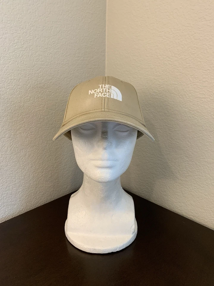Boné de beisebol The North Face ajustável chapéu padrão TNF marrom acastanhado unissex em excelente estado usado - Imagem 2 de 4