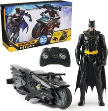 DC Comics Batman Stealth Remote Control Batcycle with 12" Batman Action Figure