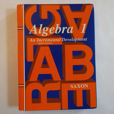 Saxon Algebra 1 3rd Edition Hardcover Textbook ONLY