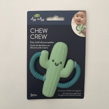 NEW Itzy Ritzy Teether Chew Crew Textured Teething Cactus Theme Silicone Grip