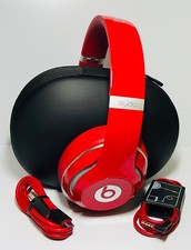 Beats Studio 2 WIRED Over Ear Headphones Noise Cancelling RED W/ CASE