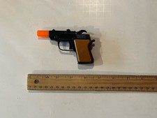 ZEE TOYS "Police 45" Toy MINI DIE CAST METAL CAP GUN Made Hong Kong - Works 