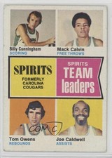 1974-75 Topps Billy Cunningham Mack Calvin Tom Owens Joe Caldwell #221 HOF 0c48