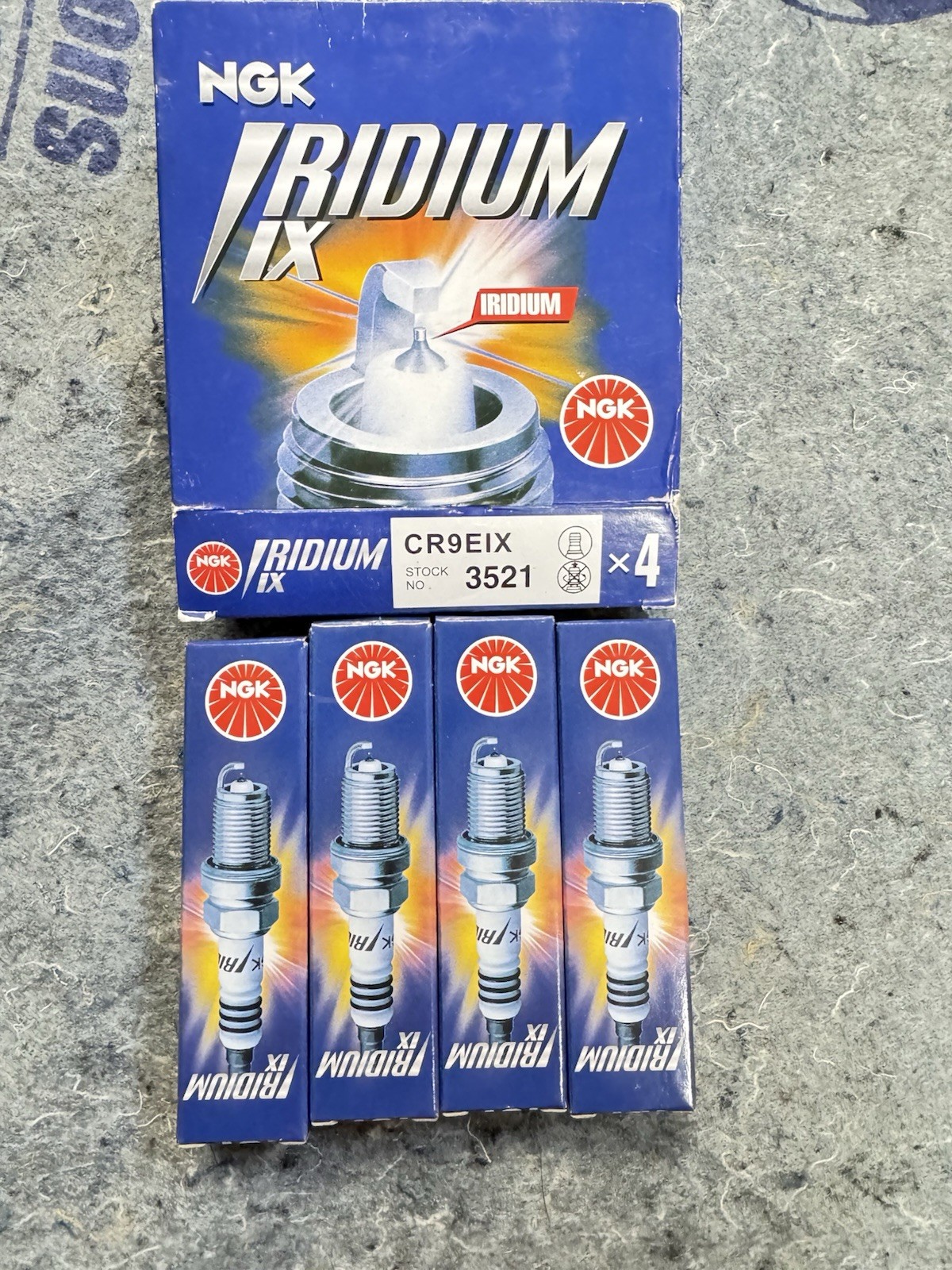 4-PACK NGK 3521 Iridium IX Spark Plug CR9EIX