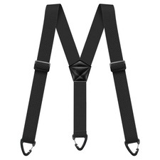 UK Heavy Duty Elastic Suspenders for Men Trouser Pants Braces Strap Work Belt GB