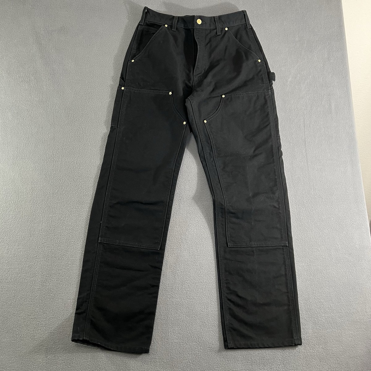 Carhartt Double Knee Pants 32×30 Carhartt Pants 30X32 Black Double Knee Work Thrashed