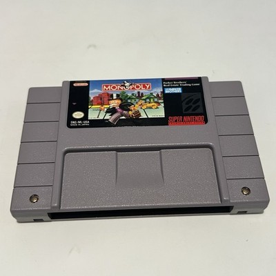 Monopoly (Super Nintendo SNES, 1992) Cart Only Tested