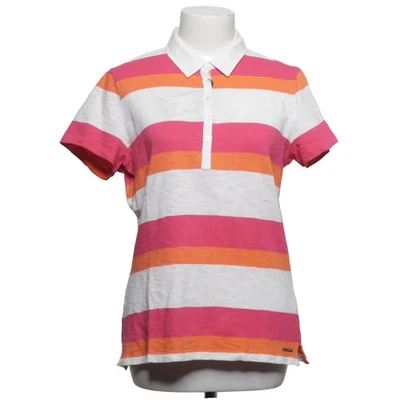 Saint James, Poloshirt, Größe: M, Pink/Orange/Weiß, Baumwolle, Streifen #gbt - Bild 1 von 4