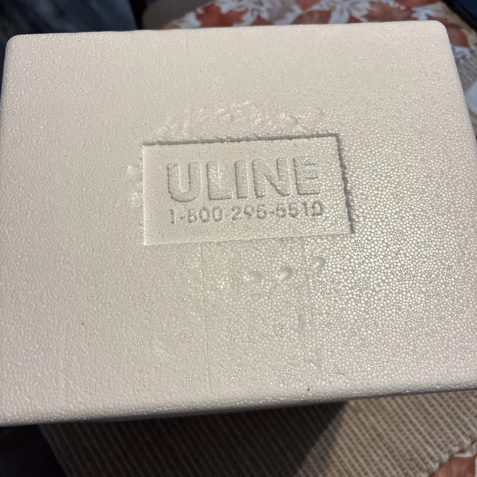 ULine Insulated Foam Shipper Cooler Meds Food Taxidermy  8”x6”x4.5” - Image 2 of 4