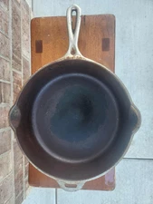 Deep Nickel-Plated Wagner Ware Cast Iron Skillet. Pat. Nos. 97022-1554360.