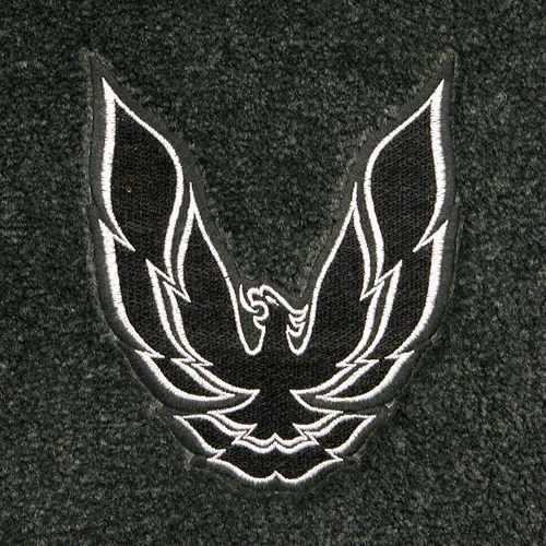 JUEGO DE ALFOMBRILLAS LLOYD Velourtex 4 piezas para Pontiac Firebird 1982 a 1992 *logotipo plateado Foto 3 de 4