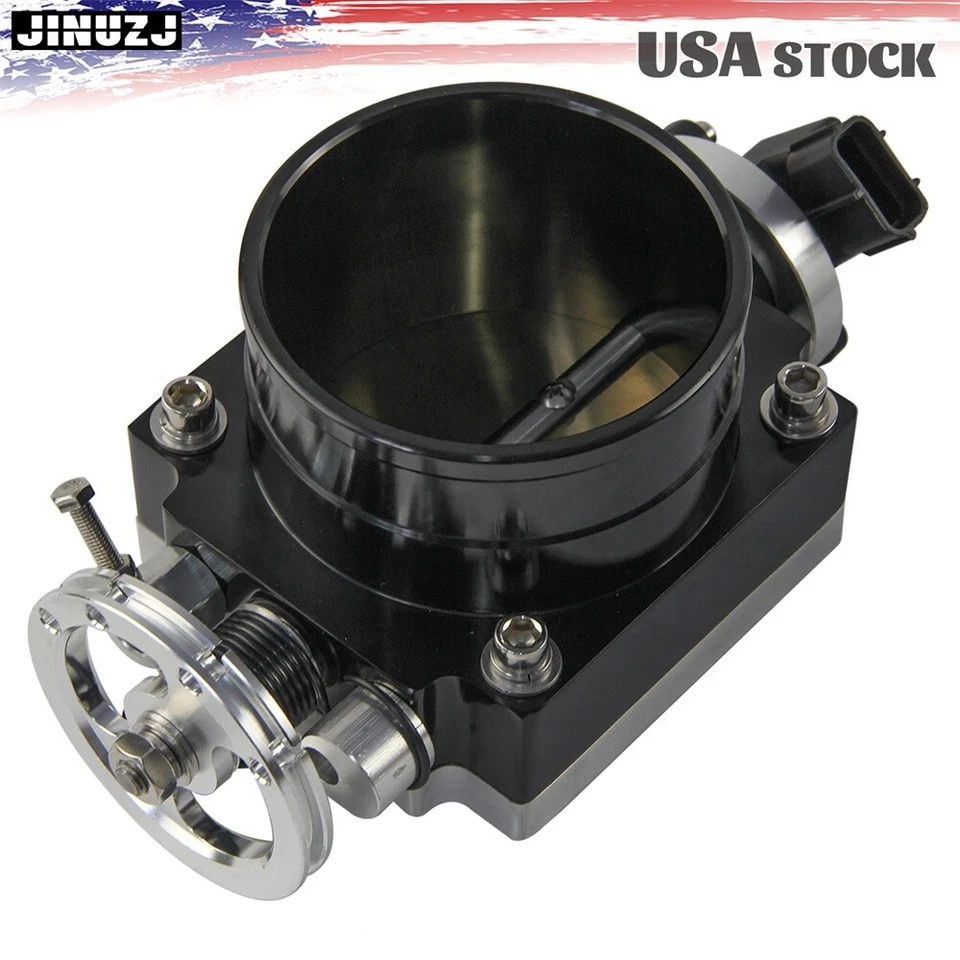 Throttle Body 90mm Reverse With TPS Sensor For Toyota Supra 1JZ / 2JZ Black Foto 4 de 4