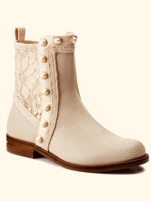 botin de cuero diseñador italiano Loriblu coleccion, modelo exclusivo.