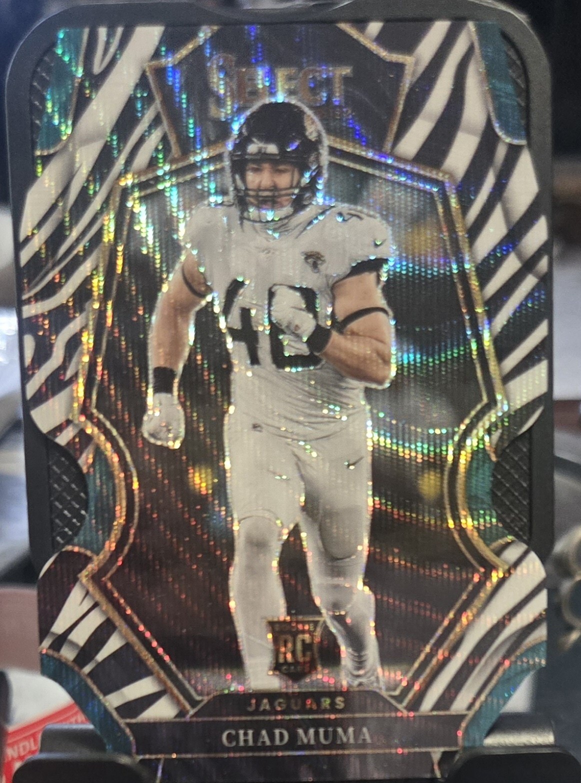 Chad Muma Panini Select #146 Die-Cut Zebra Prizm