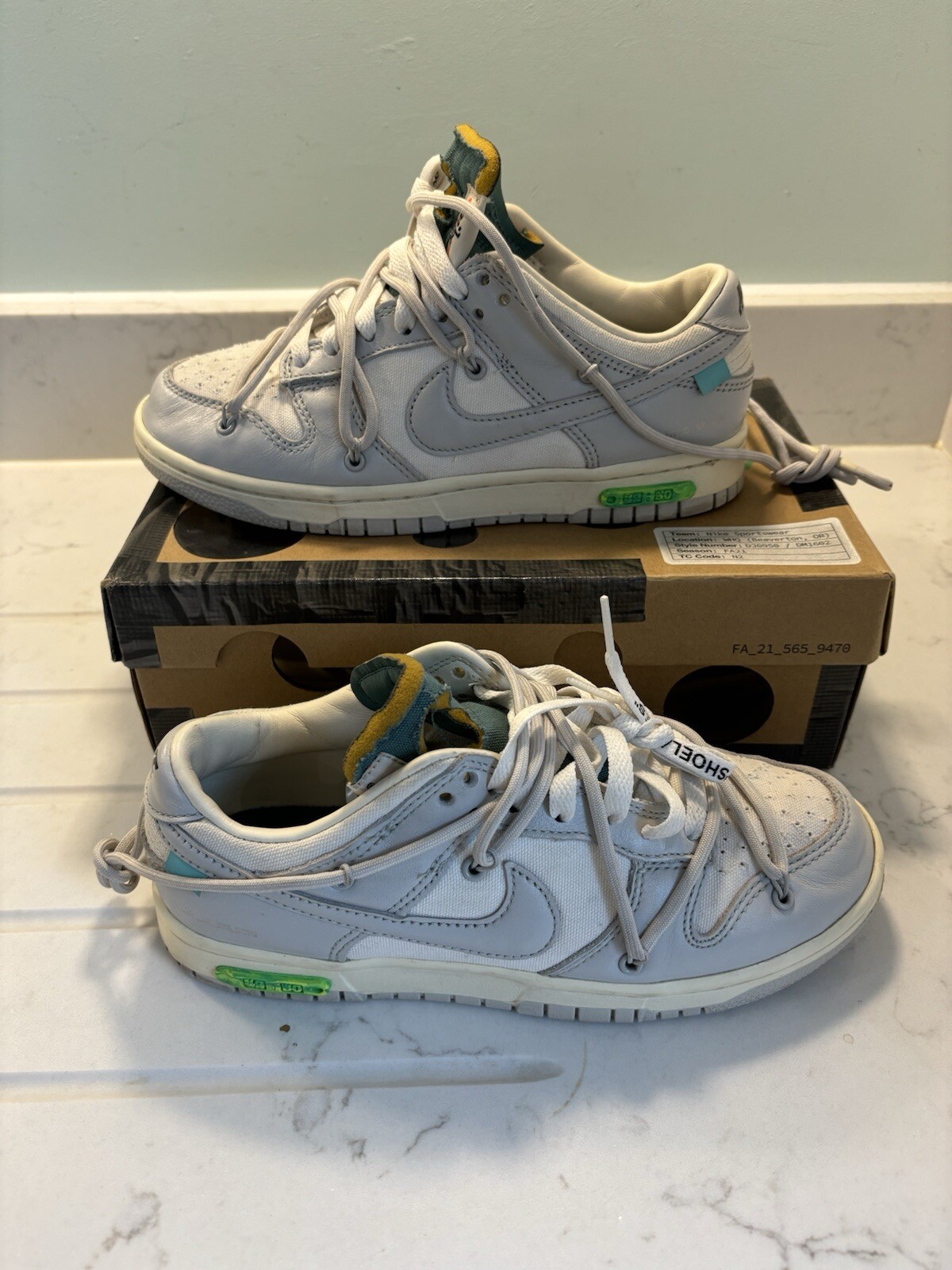 OFF WHITE X NIKE Nike Dunk Low x Off white UK 5.5 Ottime condizioni con scatola originale