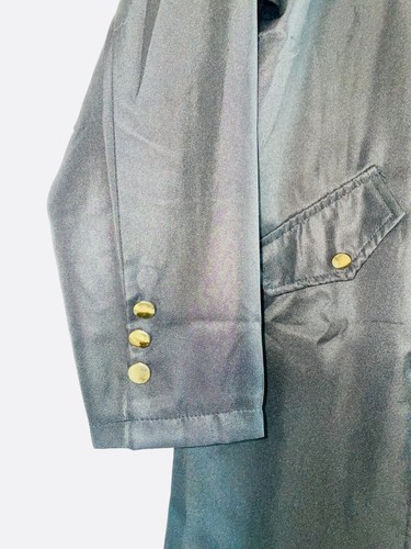 Black Jacket Cosplay Gothic Button Tailcoat Kids Boy's Size XL Pockets Long - Picture 8 of 11