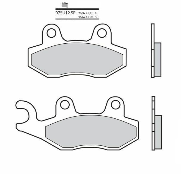 Plaquettes de frein arriere Brembo moto Triumph 900 Trophy garniture haute endurance