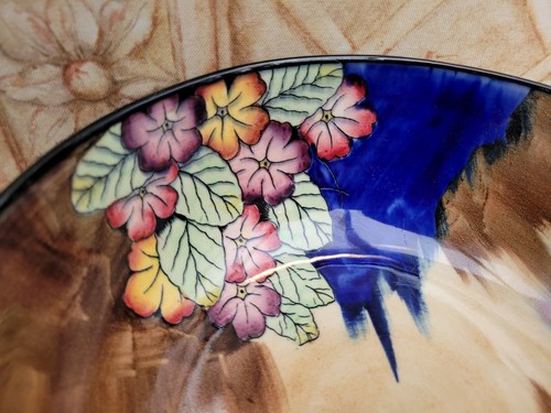 H&K Tunstall Primula Art Deco Obst Bowle Schale um 1935 R.Grocott - Bild 4 von 8