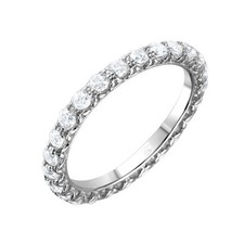925 STERLING SILVER LADIES INFINITY WEDDING BAND W/ CZ / SZ 5,6,7,8,9 AVAILABLE