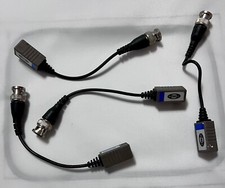 4 Telpix BNC Male Coaxial Video Balun Connector Size 7 CCTV Camera VBS-22C