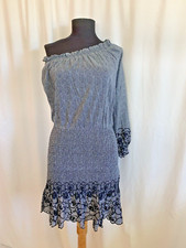 Alexis Navy One Shoulder Bodycon Skirt Dress - Size Small