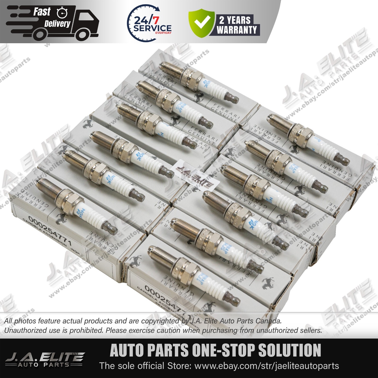 Ferrari F12 Spark plugs 12 pcs P/N 254771