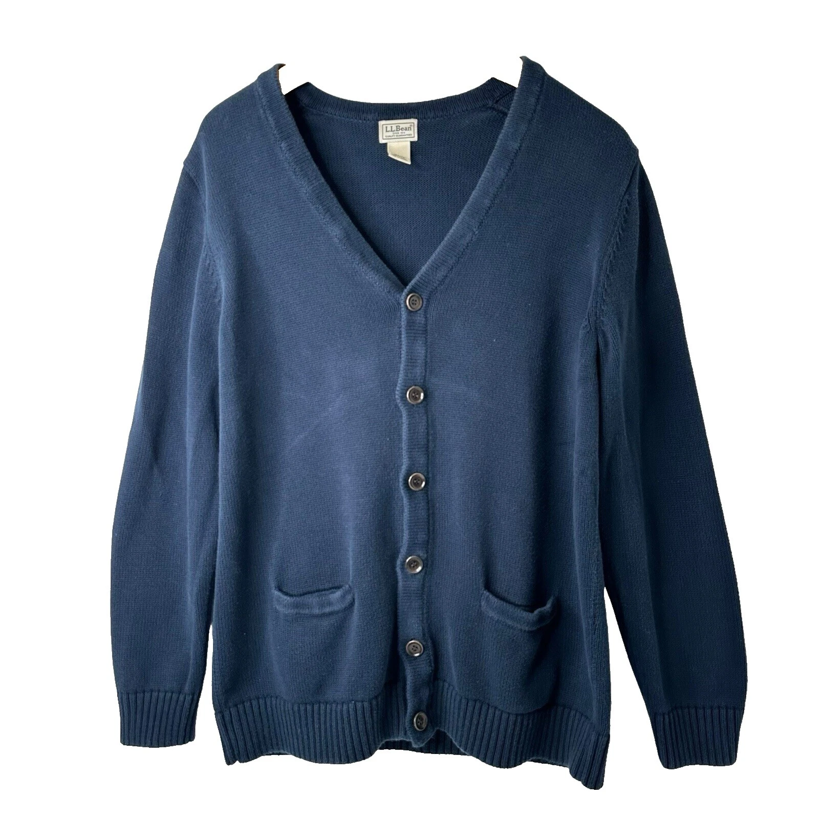 L.L. Bean Cotton Cardigan Big & Tall Sweaters for Men