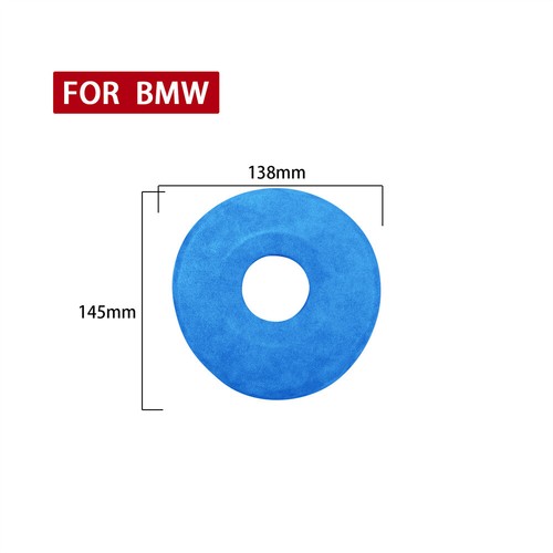 Suede Blue Steering Wheel Panel Cover For BMW M-Sport F22 F23 F30 F34 F10 X5 X6 - Picture 2 of 11