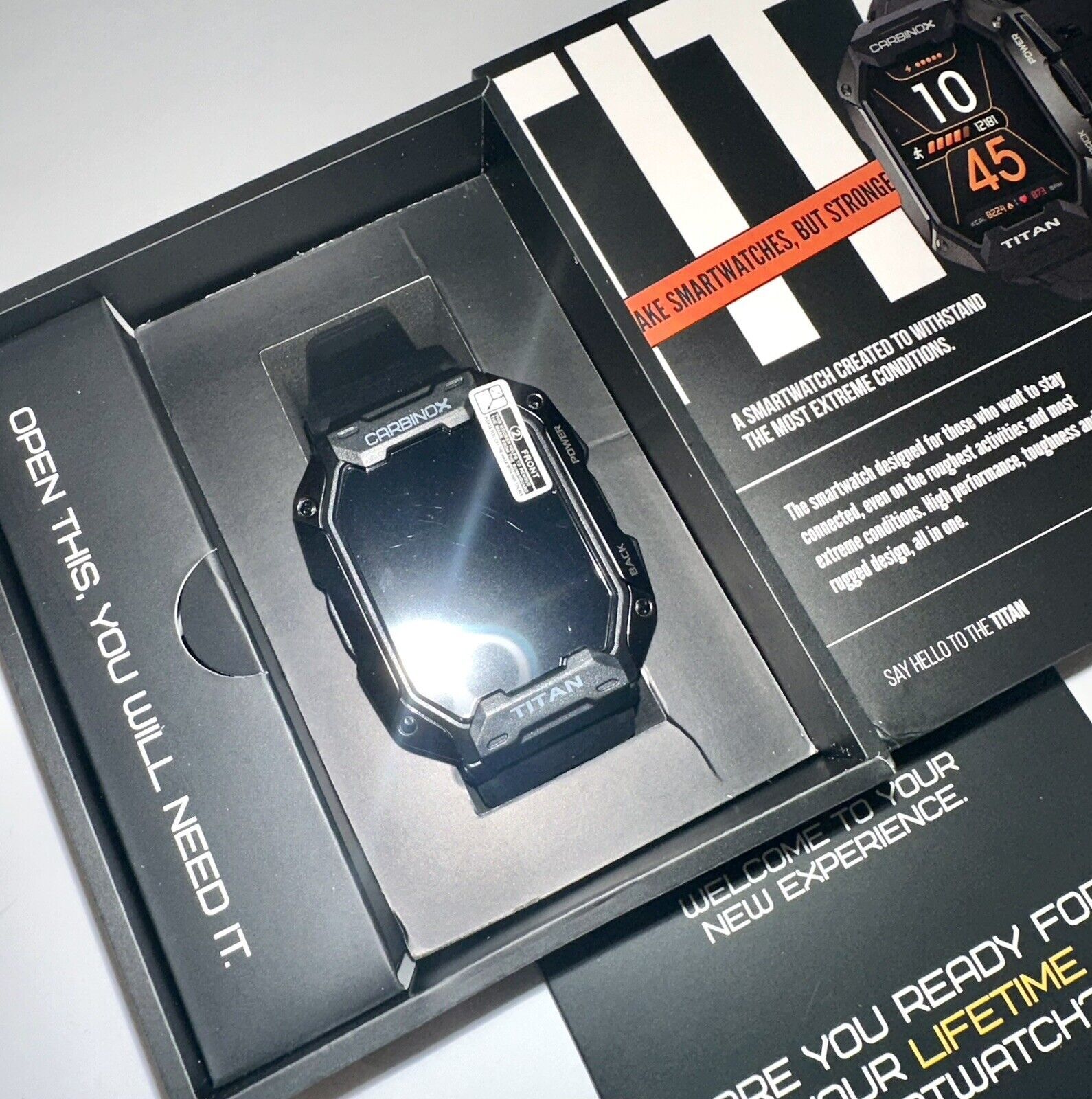 CARBINOX Titan Smartwatch IP69K Waterproof Rugged Smart Watch NEW SEALED BOX eBay