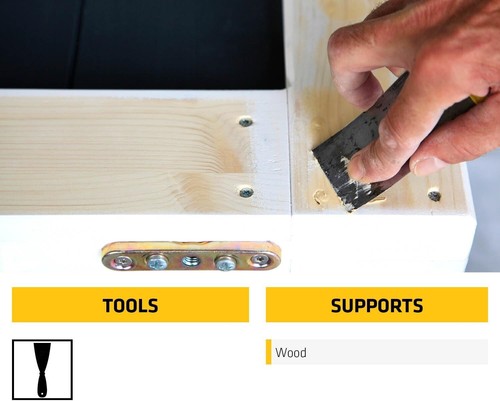 Everbuild Multi-Purpose Wood Filler, Light Oak, 250 ml,sealing nail holes, crack - Bild 4 von 4