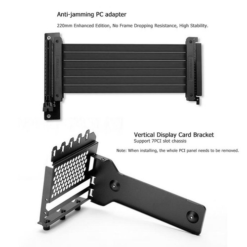 PHANTEKS Metal Graphics Card Holder Video Card Extension Stand for 7 PCI PC Case - Afbeelding 4 van 10