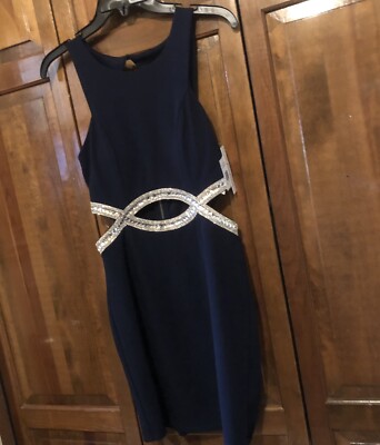 Sale - Sale - Cocktail Dress by Extraordinary, Rhinestone Peek-a-boo Waist,  NWT | eBay