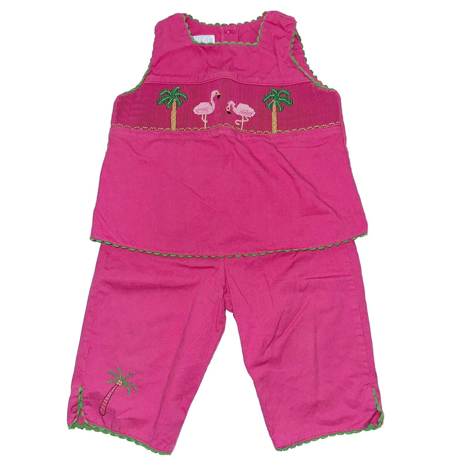 Хлопковый винтажный комплект одежды для девочек для детей