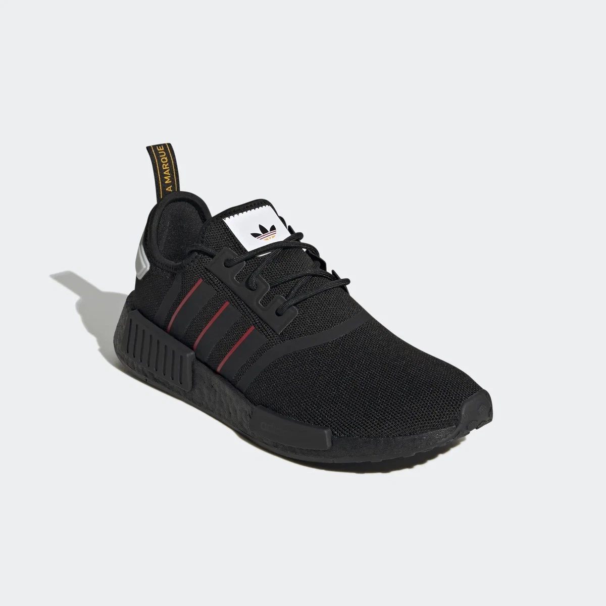 adidas nmd r1 shoes black red