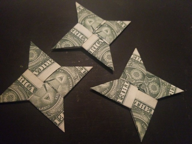 dollar bill origami ninja star dollar bill origami ninja star